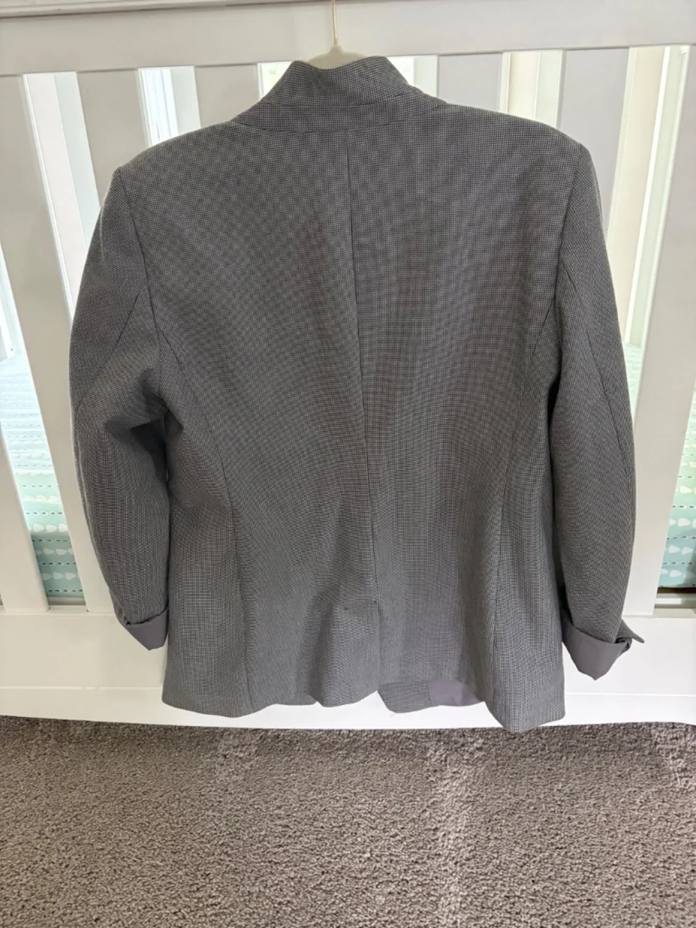 Loft size 10 Gray Houndstooth Blazer